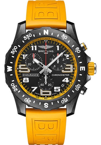 Breitling Endurance Pro Black Dial Rubber Strap Ref X82310A41B1S1: Breitling Endurance Pro Black Dial Rubber Strap Ref X82310A41B1S1 This Breitling Endurance Pro watch features a black dial, a rotating bezel, and comes fitted with a durable rubber strap. The referenc