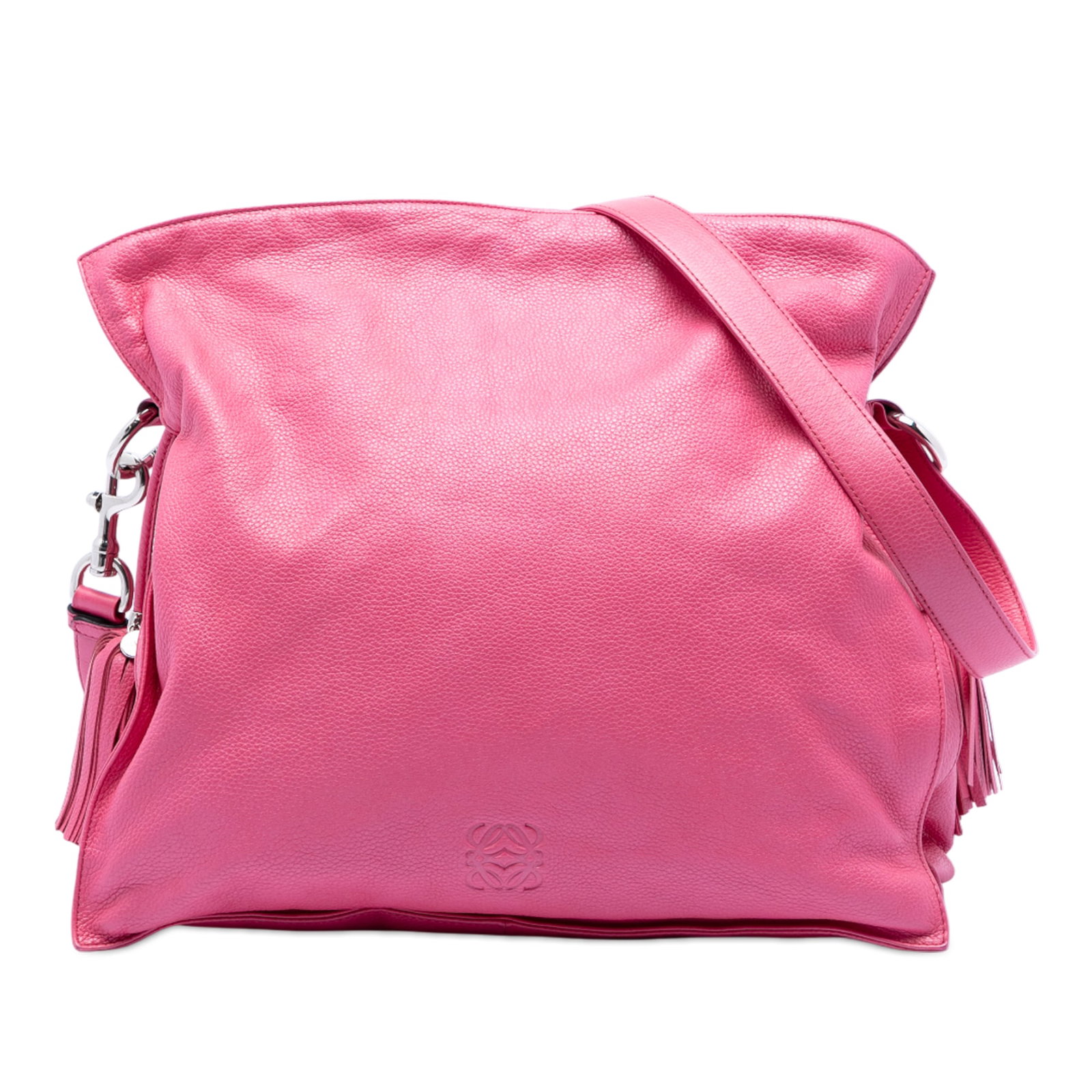 Pink LOEWE Flamenco nappa leather tassel crossbody bag (1 of 7)