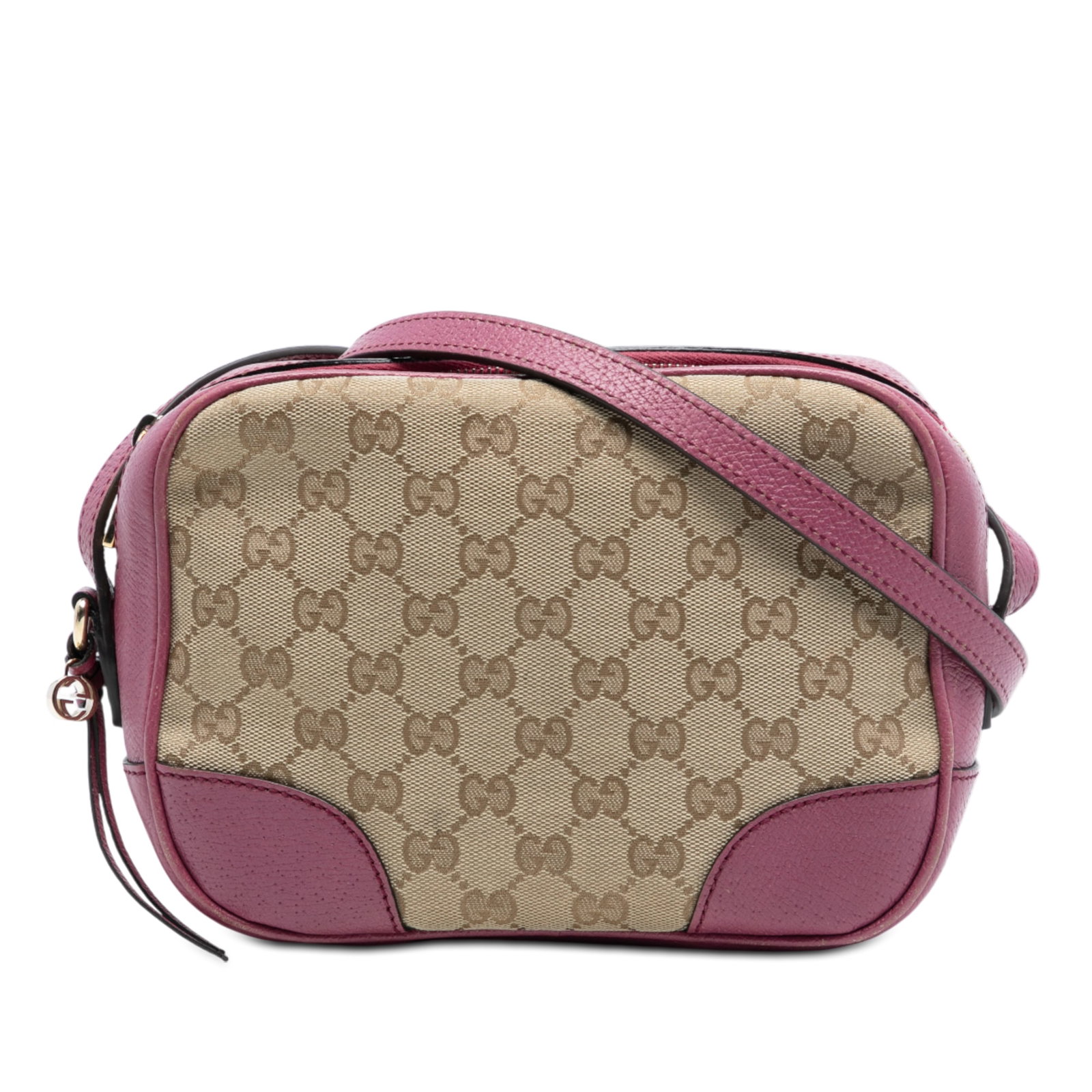 Brown GG Canvas Bree Crossbody Bag with Leather Trim by Gucci (1 of 7)