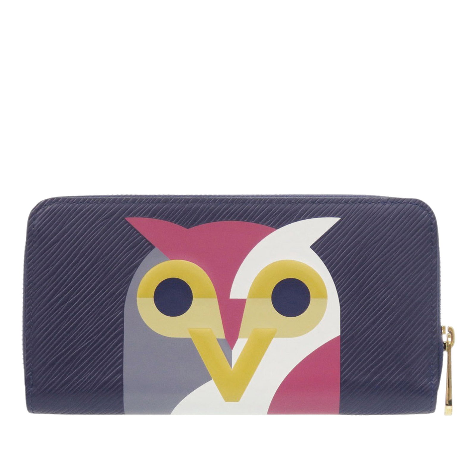 Louis Vuitton Purple Epi Leather Owl Zip Wallet: Louis Vuitton Purple Epi Leather Owl Zip Wallet This Louis Vuitton Epi Owl Zippy Wallet features a durable epi leather exterior in purple with a zip-around closure. The interior is designed for organi