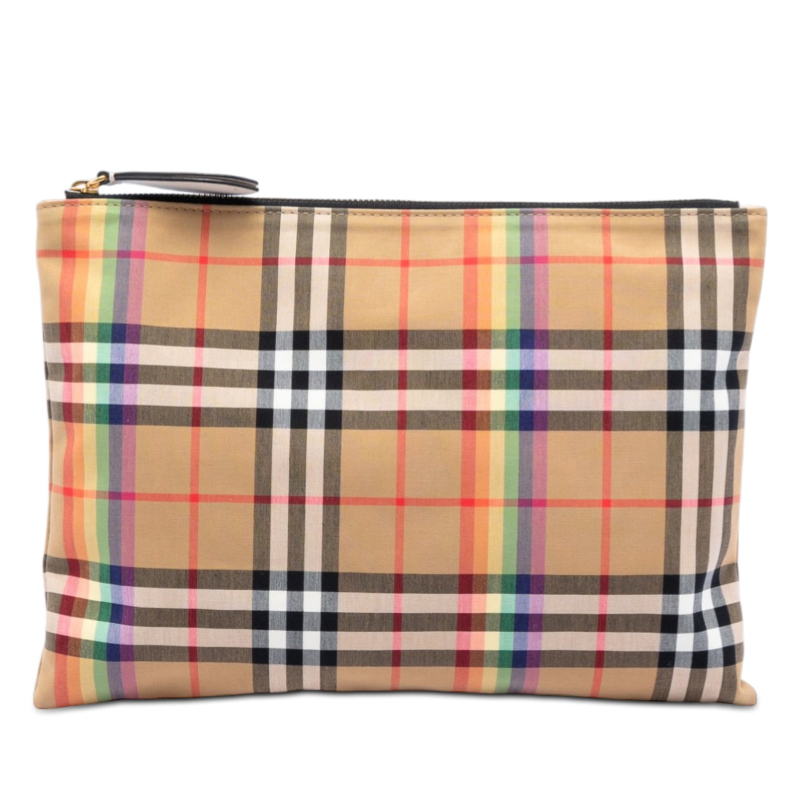 Burberry Rainbow Canvas Top Zip Clutch Bag (1 of 7)