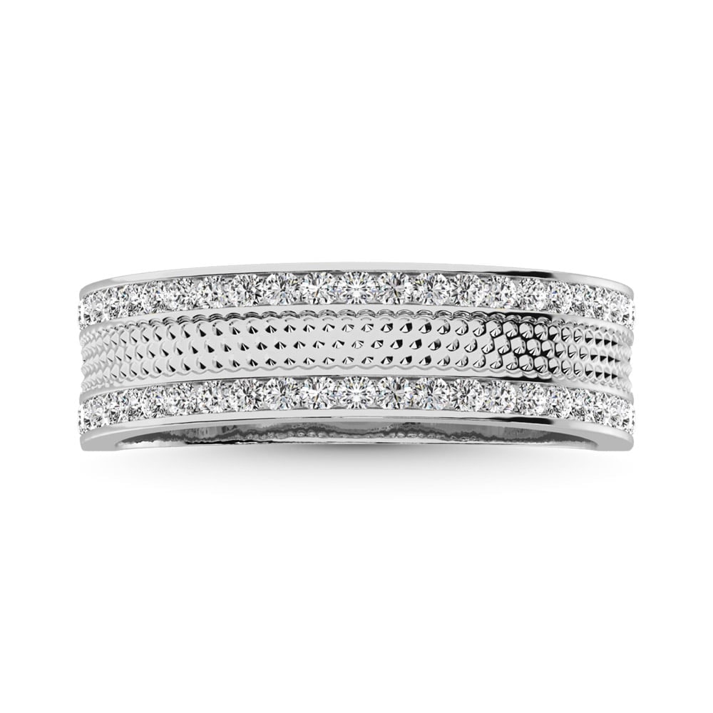 14K Yellow Gold 1/2 Ct.Tw. Diamond Machine Mens Band (1 of 4)
