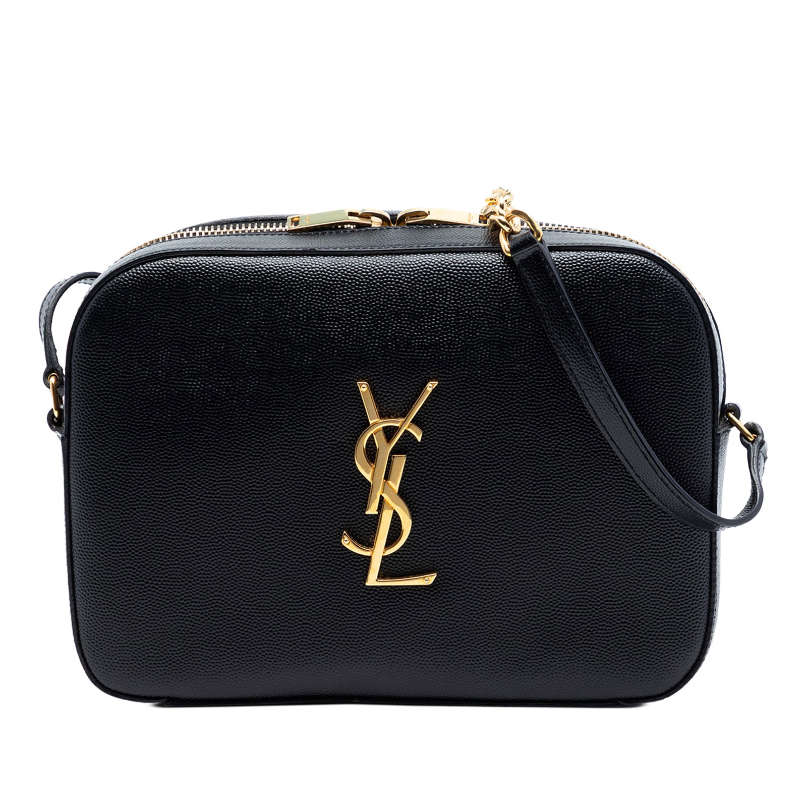 Saint Laurent black leather crossbody camera bag (1 of 7)