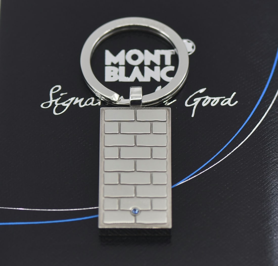 Montblanc Silver Stainless Steel Key Chain With Box (1 of 5)