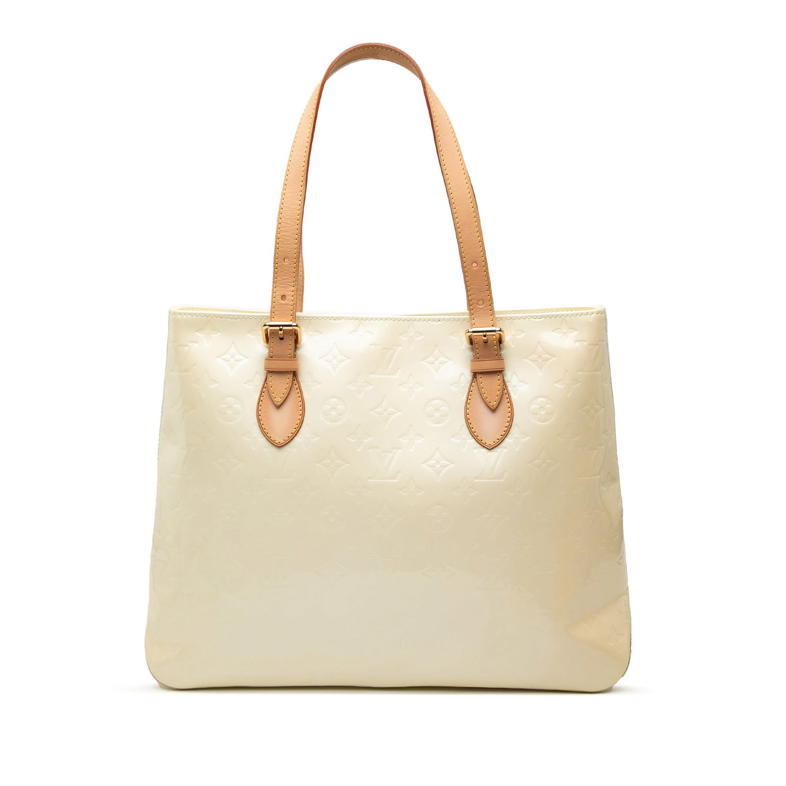 Louis Vuitton Brentwood Vernis Yellow Leather Tote (1 of 7)