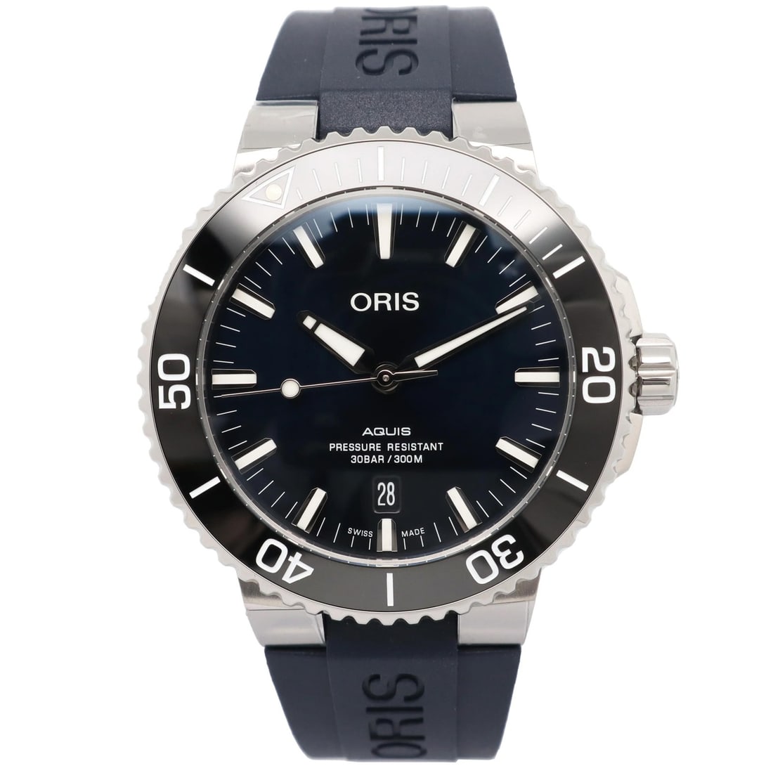 Oris Aquis Date blue diver automatic 43.5mm steel watch (1 of 6)