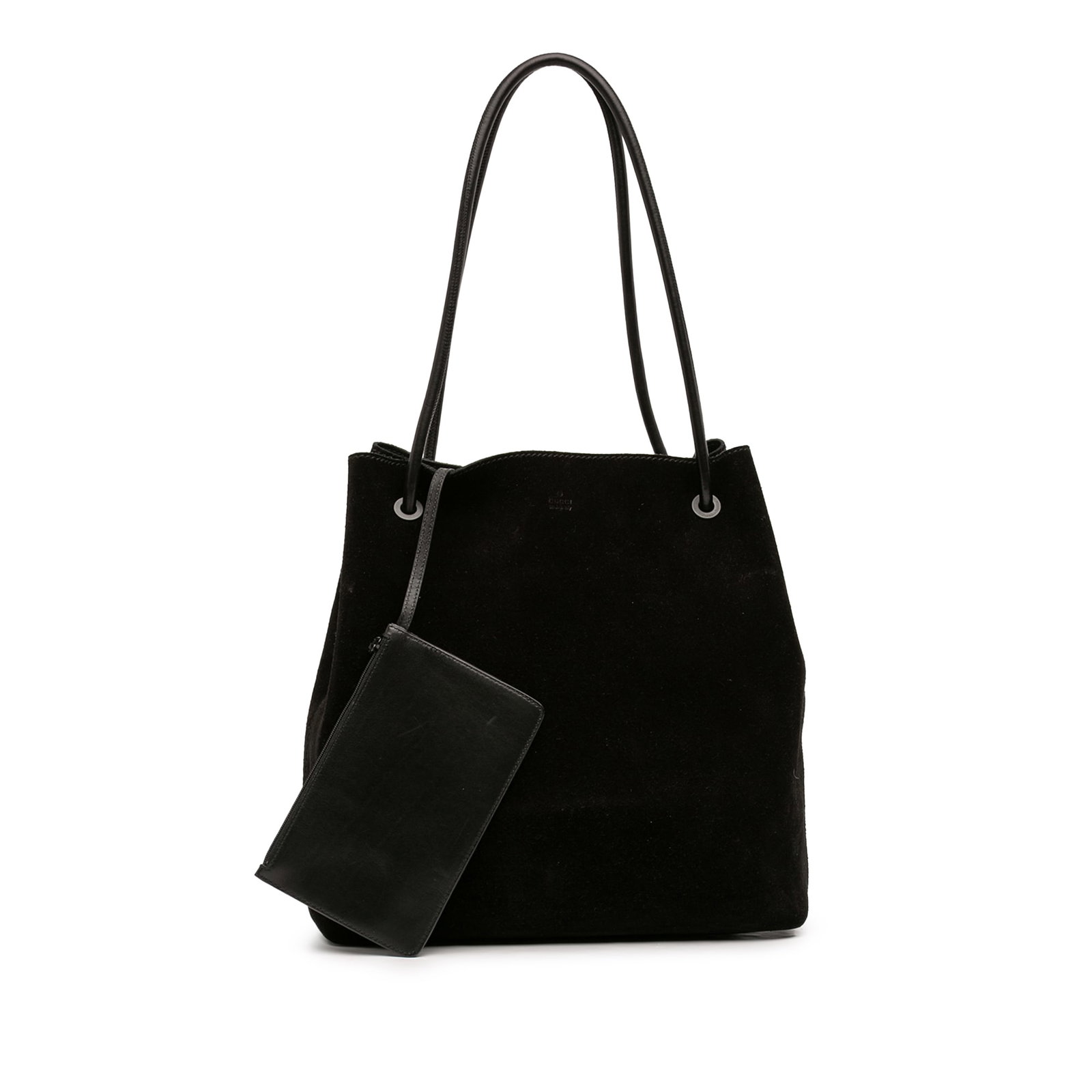 Gucci Gifford suede leather tote black Italy (1 of 8)