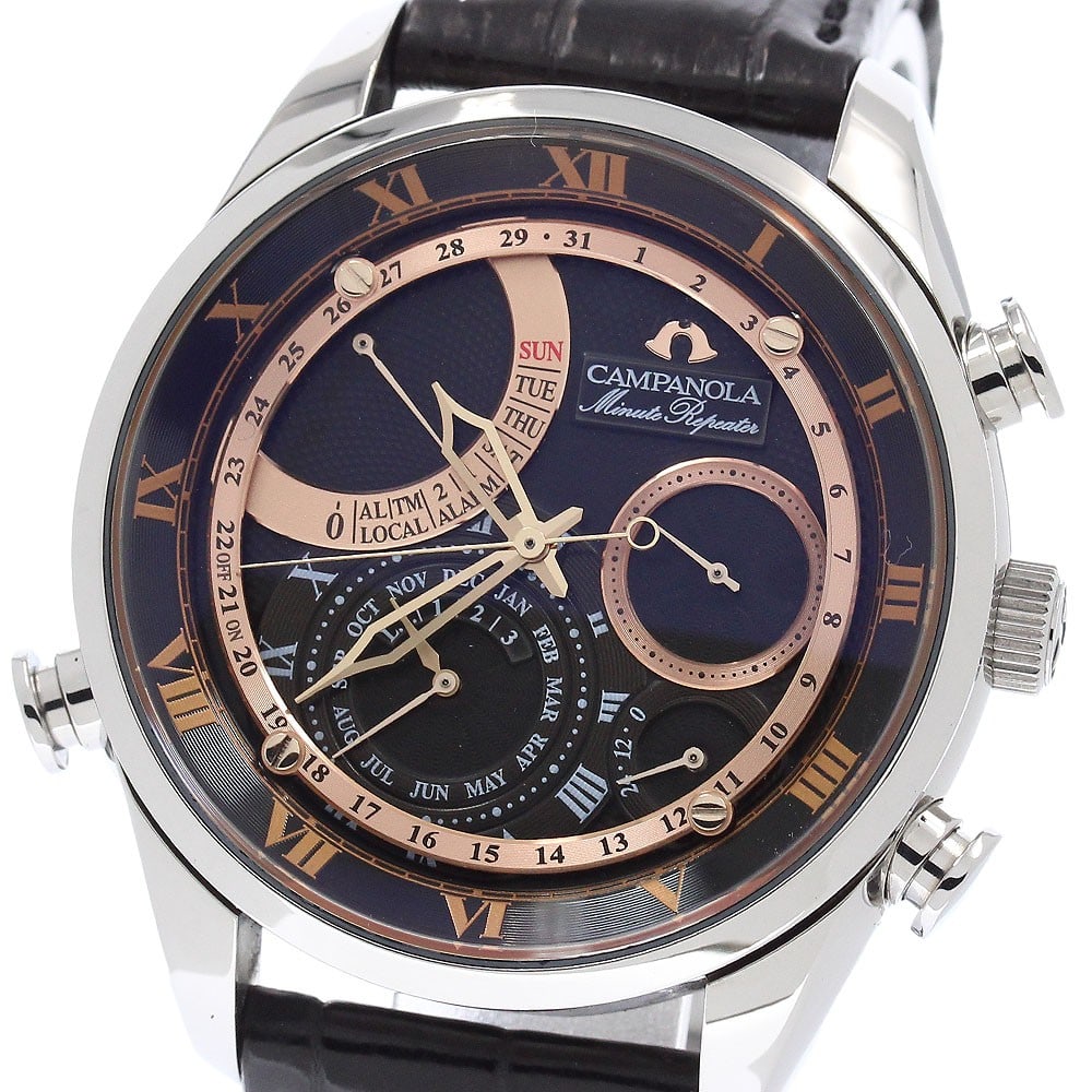 Citizen Campanola quartz men's minute repeater watch black dial (1 of 6)