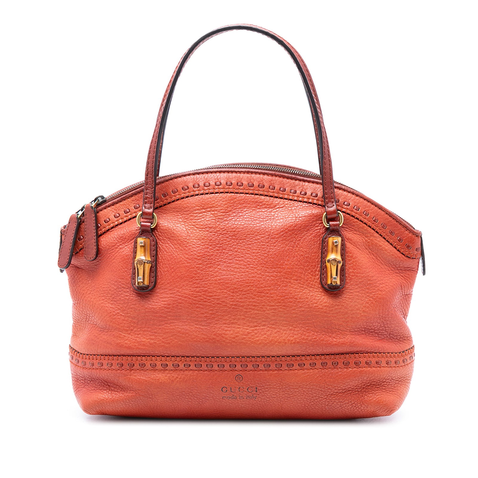 Gucci Laidback Crafty leather handbag with bamboo details (1 of 7)