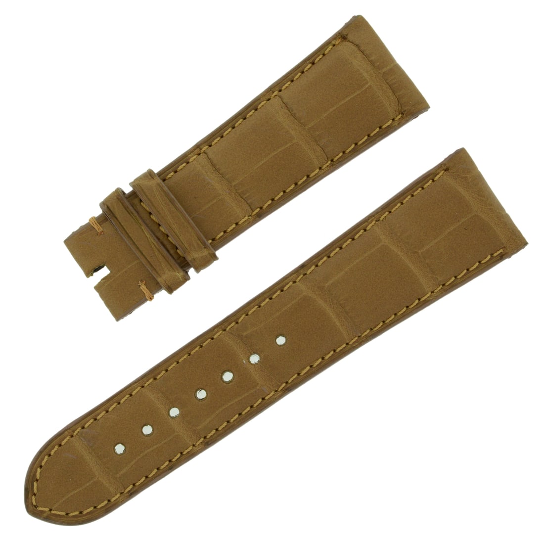 Chopard Men's Watch Band 22-18mm Genuine Alligator Leather: Chopard Men's Watch Band 22-18mm Genuine Alligator Leather Elevate your watch with this Chopard wristwatch band, crafted from genuine alligator leather. Designed for a comfortable fit, the band featur
