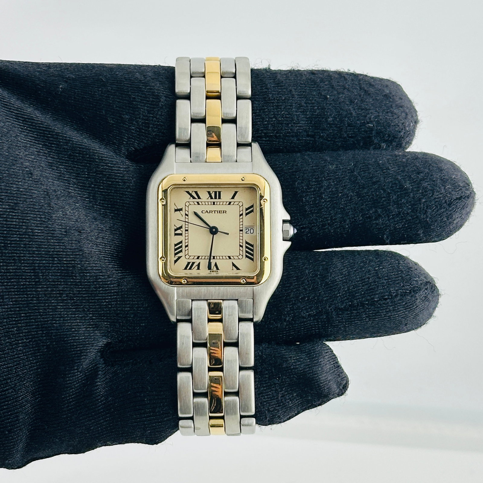 Cartier Panthere Ladies Watch 2 Tone Bracelet Papers Ref 8395 83083441 (1 of 6)