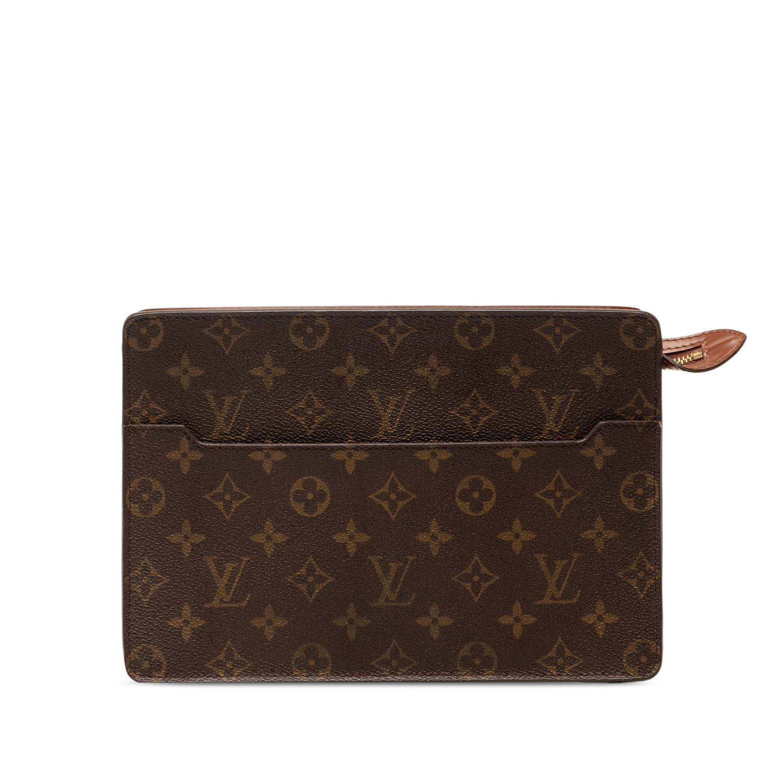 Louis Vuitton Monogram Canvas Zip Pochette Homme Bag (1 of 7)