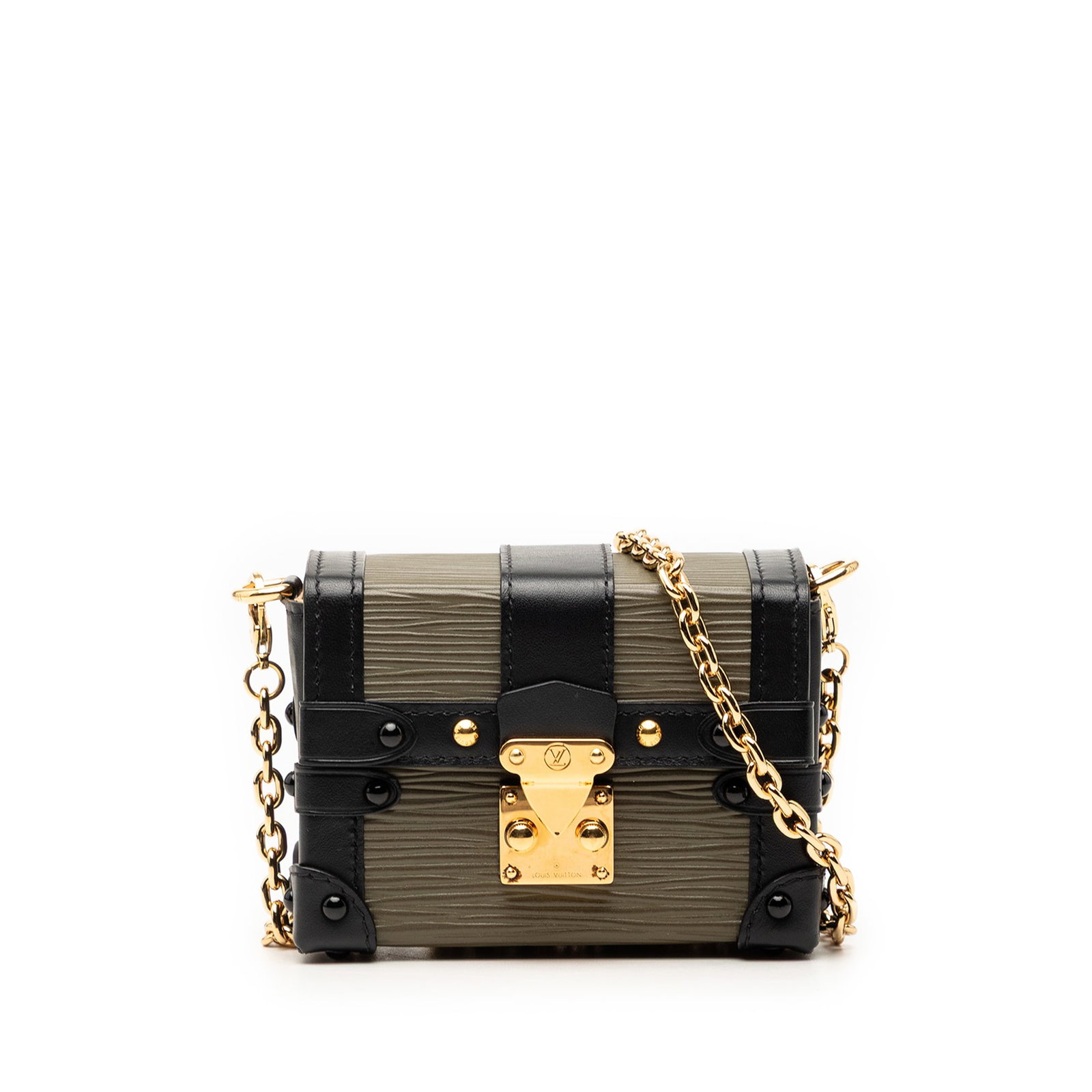 Louis Vuitton Epi Leather Green Trunk Crossbody Bag (1 of 6)