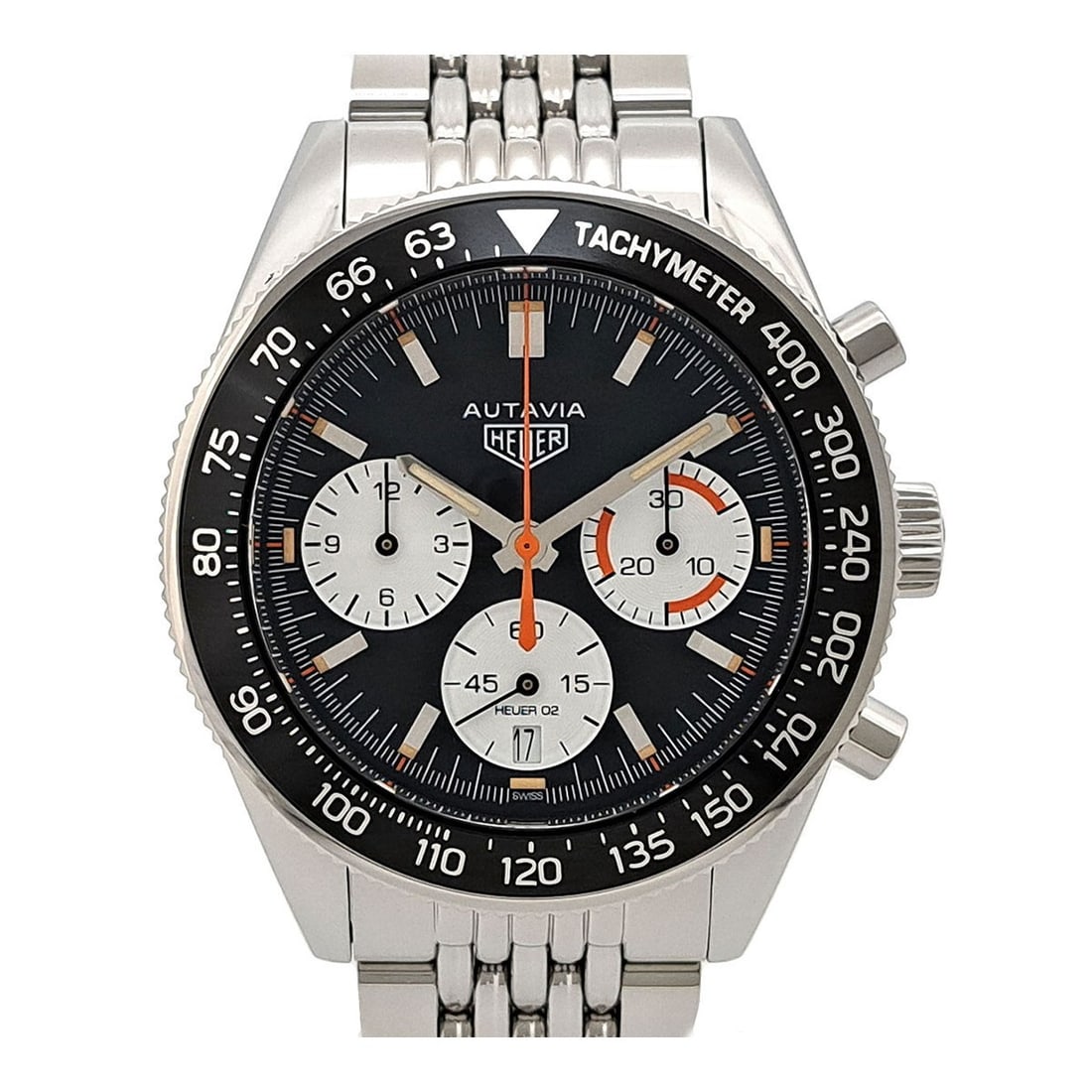 TAG Heuer Autavia HODINKEE Edition Automatic Chronograph 42mm Steel Black Dial (1 of 8)