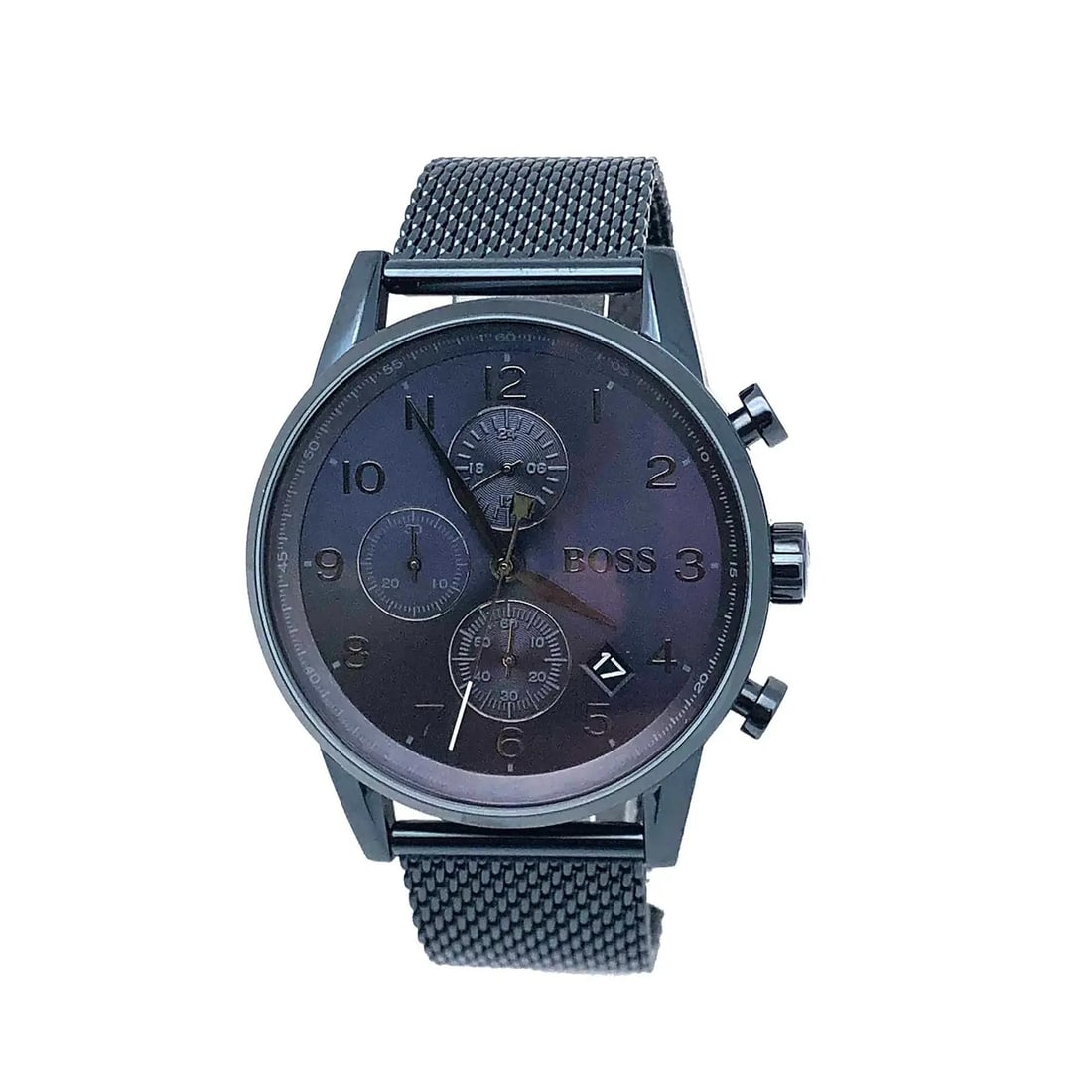 Hugo Boss 1513538 Blue Dial Stainless Steel Chronograph Men's Watch: Hugo Boss 1513538 Blue Dial Stainless Steel Chronograph Men's Watch Elevate your style with the Hugo Boss Stainless-Steel Blue Dial Quartz Chronograph Men's Watch 1513538. This sophisticated wristwatc