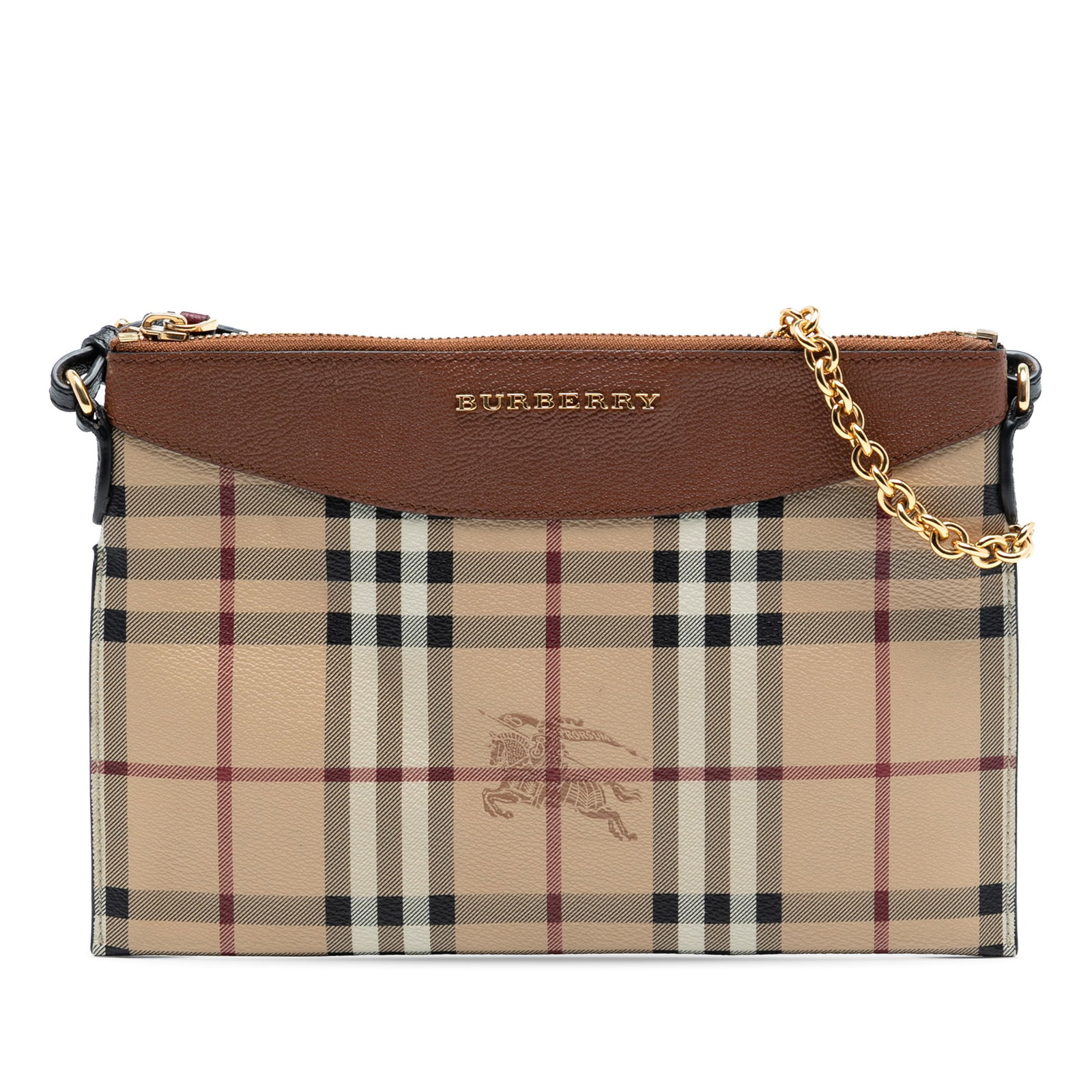 Peyton Crossbody Bag with Haymarket Check Canvas and Leather Trim by Burberry: Peyton Crossbody Bag with Haymarket Check Canvas and Leather Trim by Burberry This Burberry Peyton crossbody bag showcases the signature Haymarket check on coated canvas with leather trim. It features