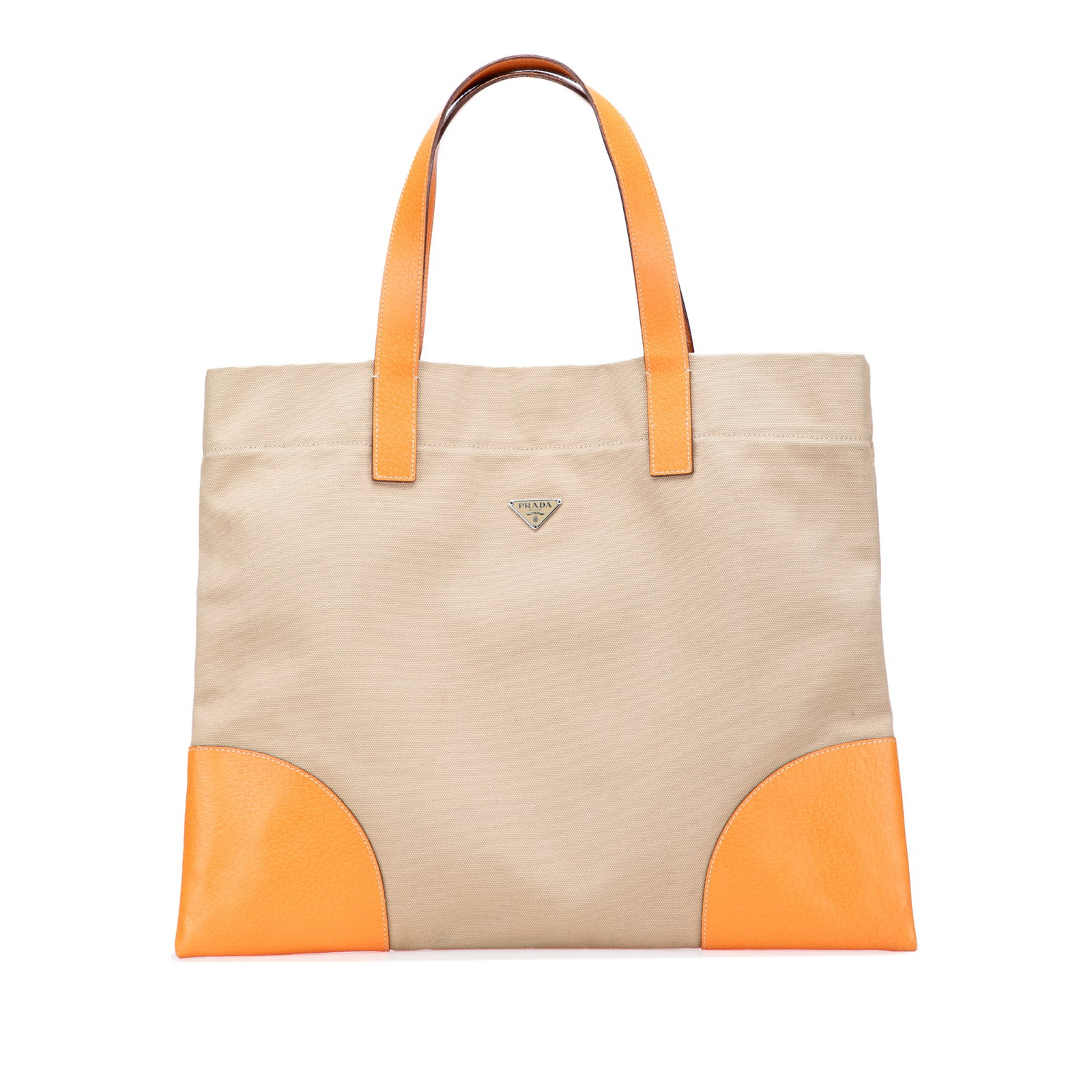 Prada Cinghiale Trimmed Canapa Tote Brown Fabric Bag: Prada Cinghiale Trimmed Canapa Tote Brown Fabric Bag The Prada Cinghiale Trimmed Canapa Tote combines a stylish canvas body with luxurious leather trim, making it a perfect accessory for both casual a