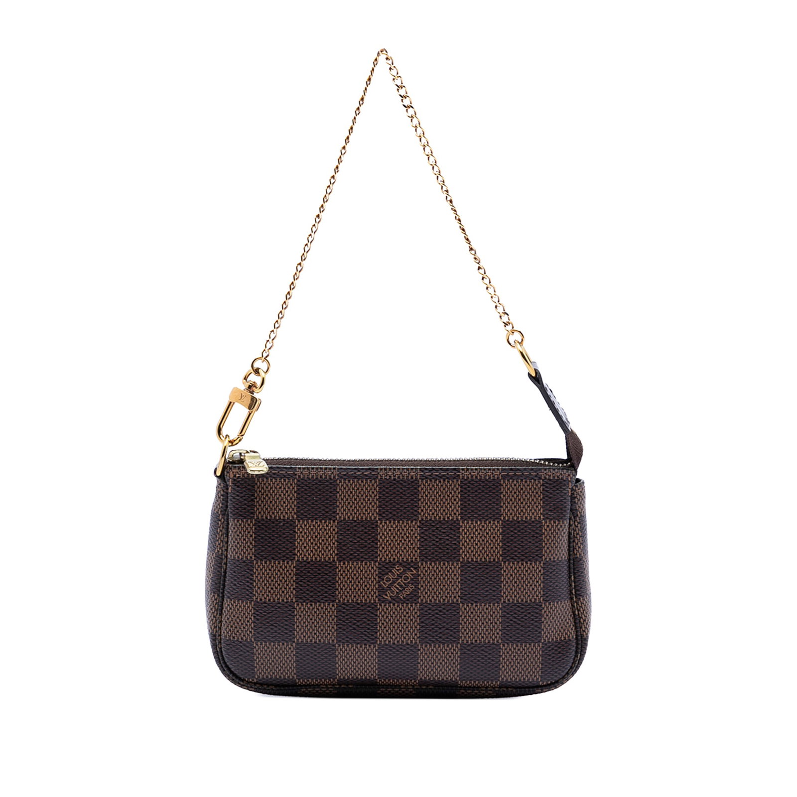 Damier Ebene Canvas Mini Bag with Gold Chain by Louis Vuitton (1 of 7)