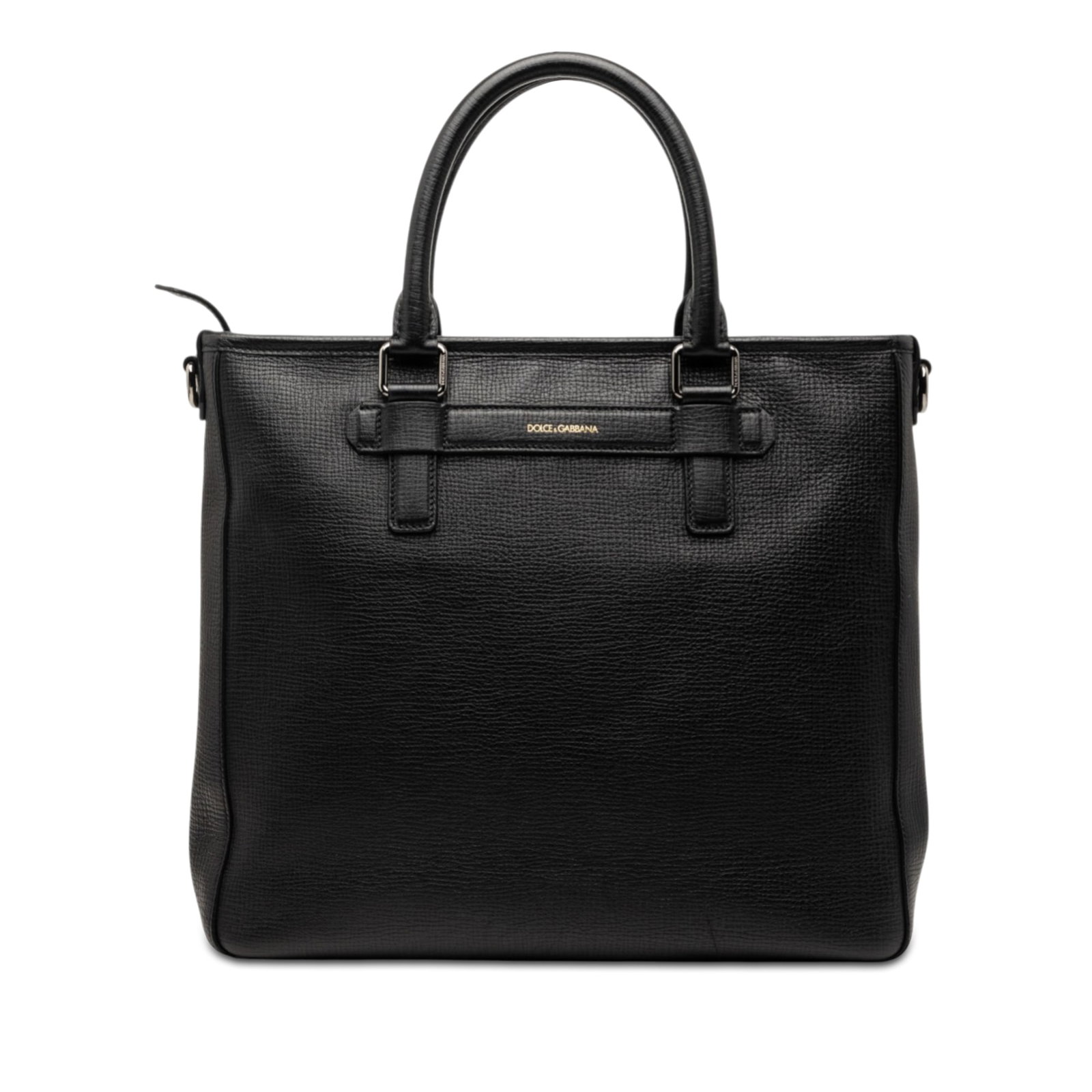 Dolce Gabbana black leather Dauphine satchel Italy (1 of 6)