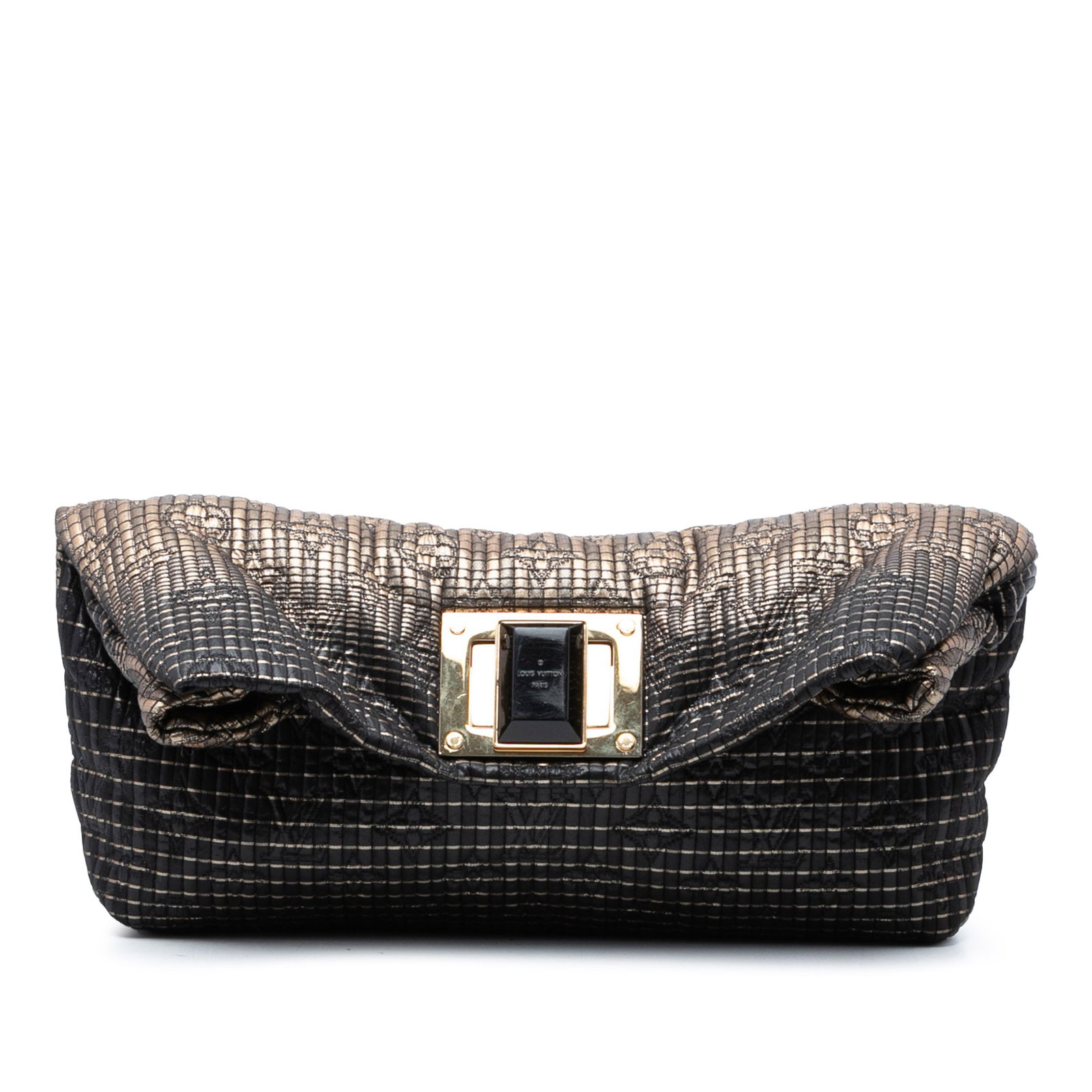 Louis Vuitton Altair black jacquard clutch (1 of 8)