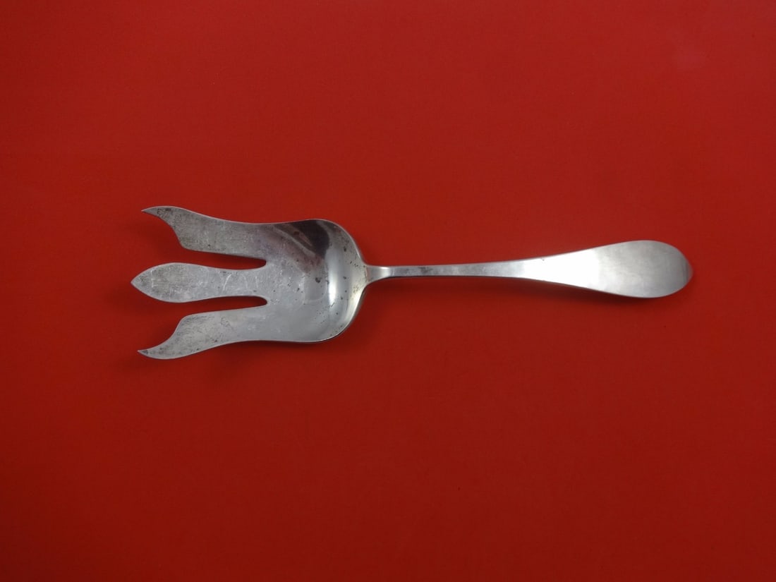 Old Newbury Crafters Sterling Silver Salad Serving Fork 10 Inch (1 of 1)