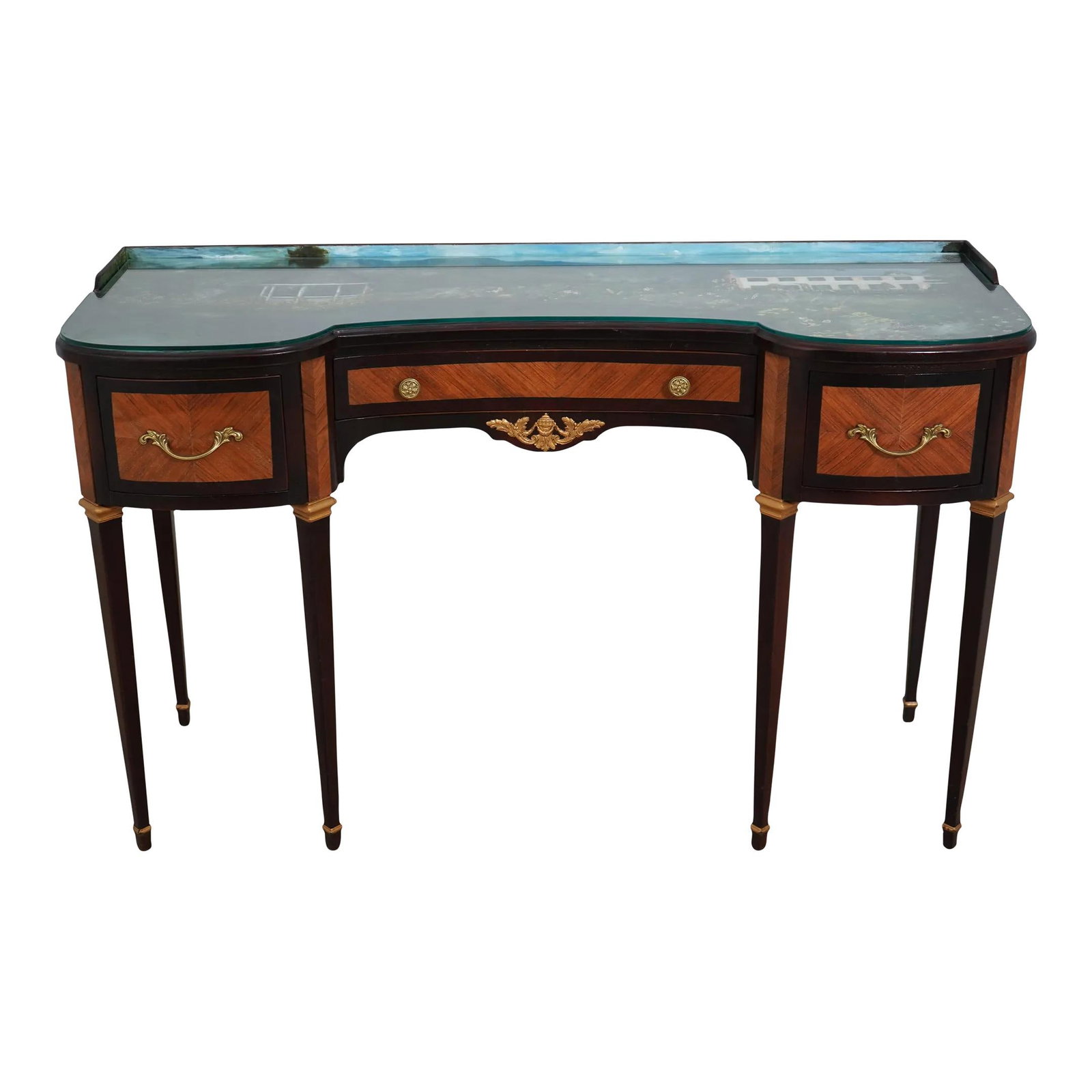 Elegant 1930s French Louis XV Hand Painted Vanity (1 of 10)