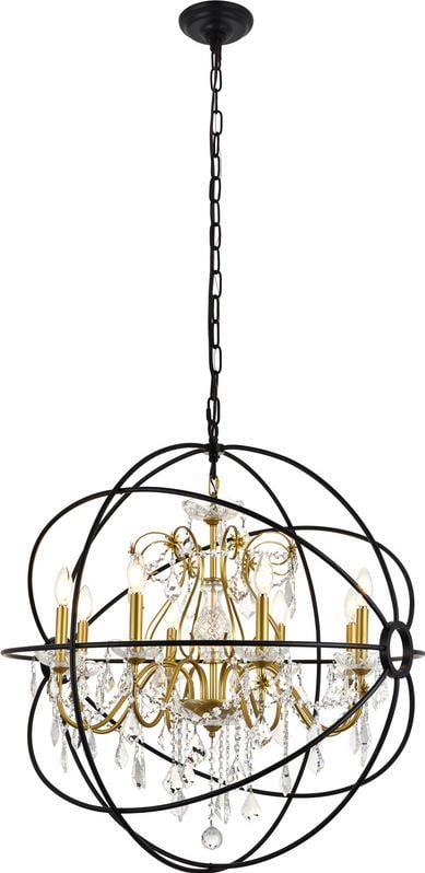 Elegant Cordelia 8-Light Crystal Pendant UL-Listed Regency Style (1 of 1)