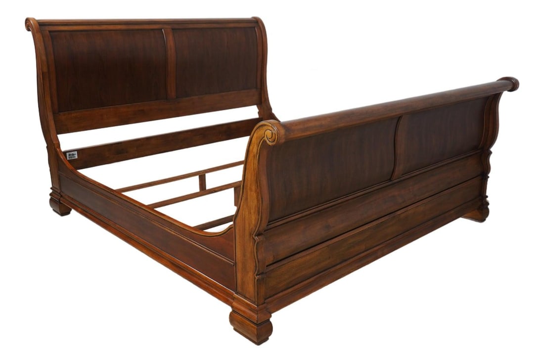 Ethan Allen Tuscany King Size Sleigh Bed Walnut Finish (1 of 10)
