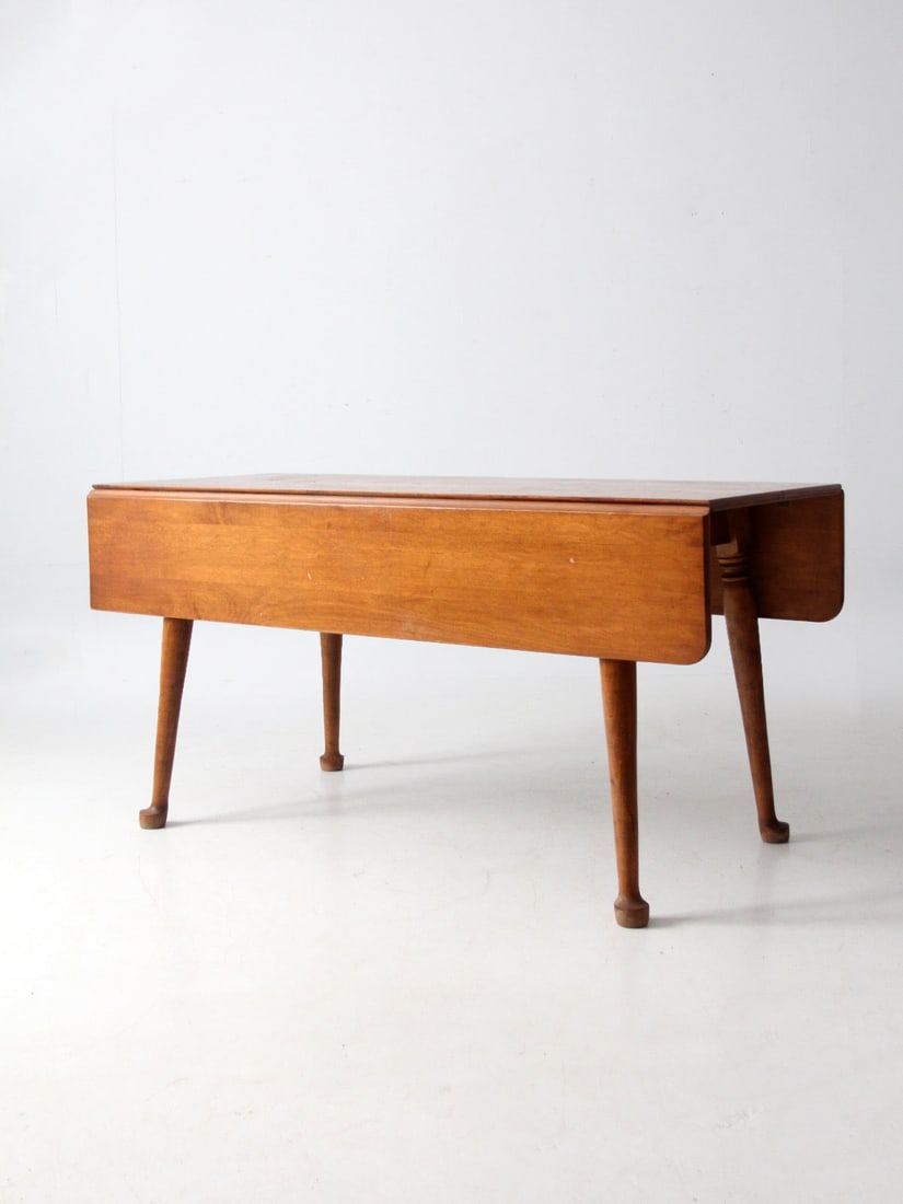 Sugar Maple Colonial Revival Drop Leaf Table with Removable Leaf by O'Hearn (1 of 18)