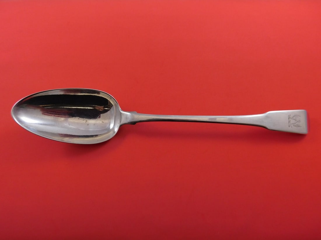 Robert Cruiekshank Georgian Sterling Silver Platter Spoon 11 1/2" with Bell (1 of 2)