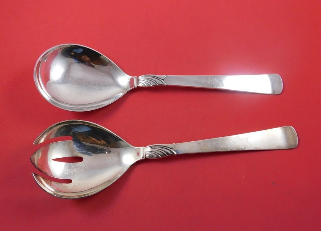 Jens Anderson Kontesse Sterling Silver 2-Piece Salad Serving Set (1 of 1)