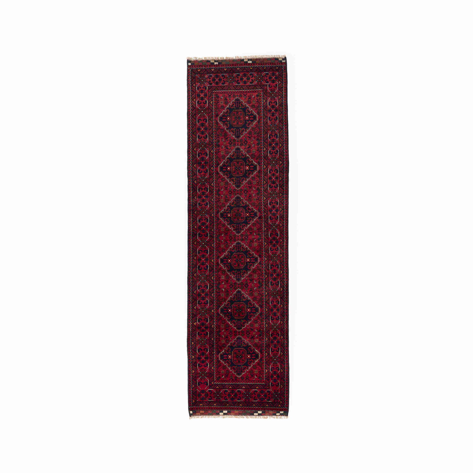 Authentic Handmade Kunduz Wool Carpet 32.3 x 113.4 Inches (1 of 8)