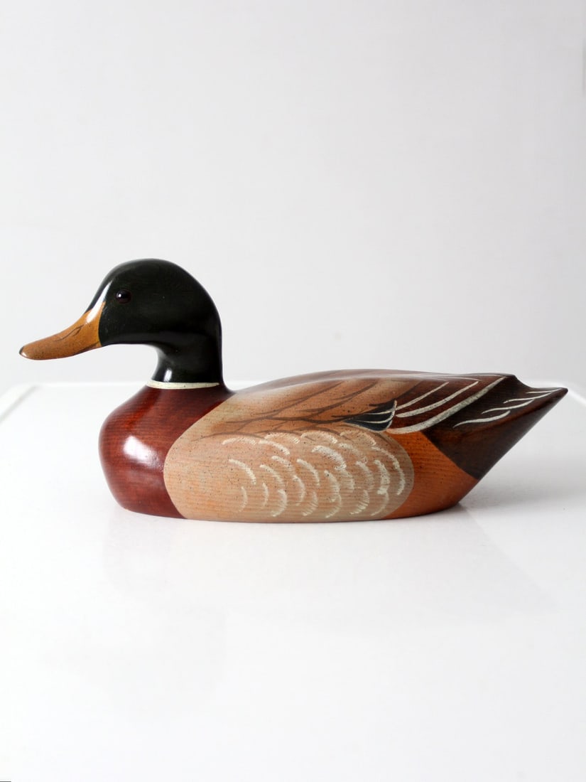 Signed 1984 Bob May Mallard Decoy (1 of 14)