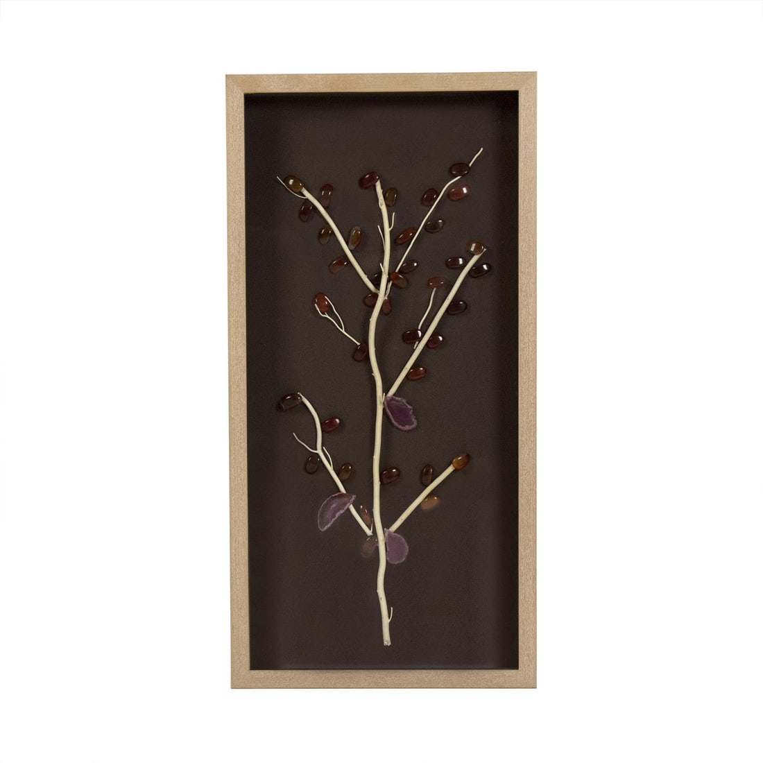 Zentique Geode and Stone Tree Abstract Framed Wall Art 31.5x16 (1 of 3)