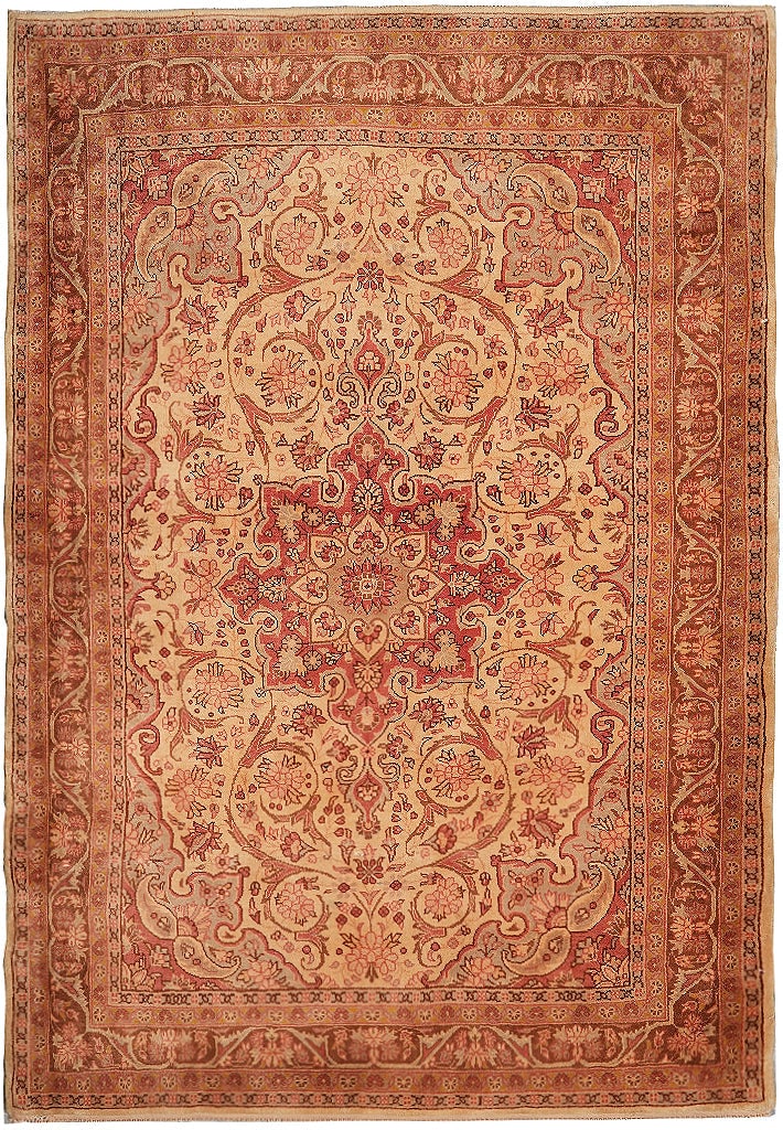 3.8 x 5.3 Antique Persian Ghazvin Rug Hand Knotted Wool (1 of 10)