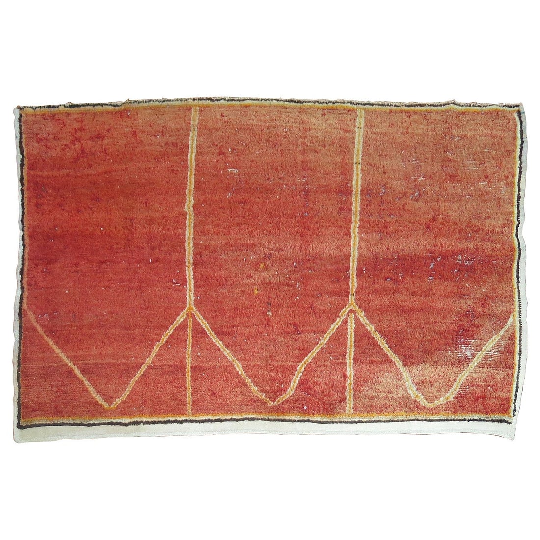 Zabihi Collection Antique Turkish Wool Throw Rug 45 x 69 Islamic Design (1 of 5)