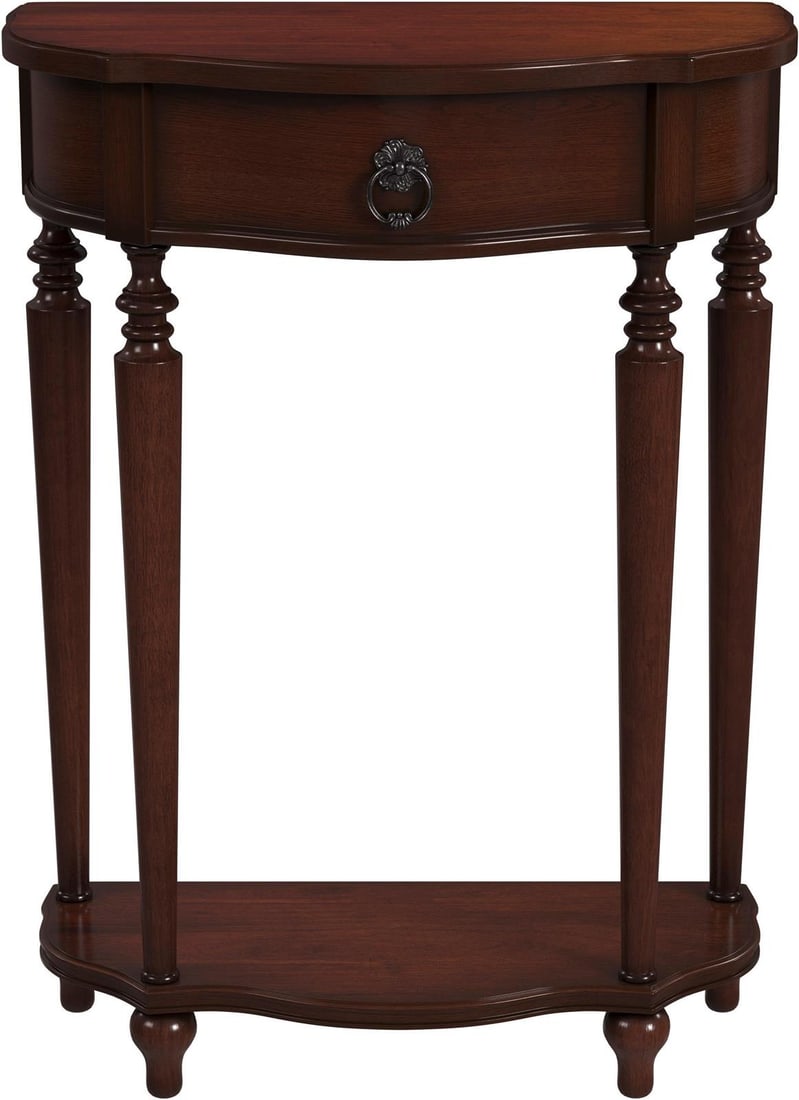 Butler Ashby Console Table Brown Cherry Formal Style (1 of 7)