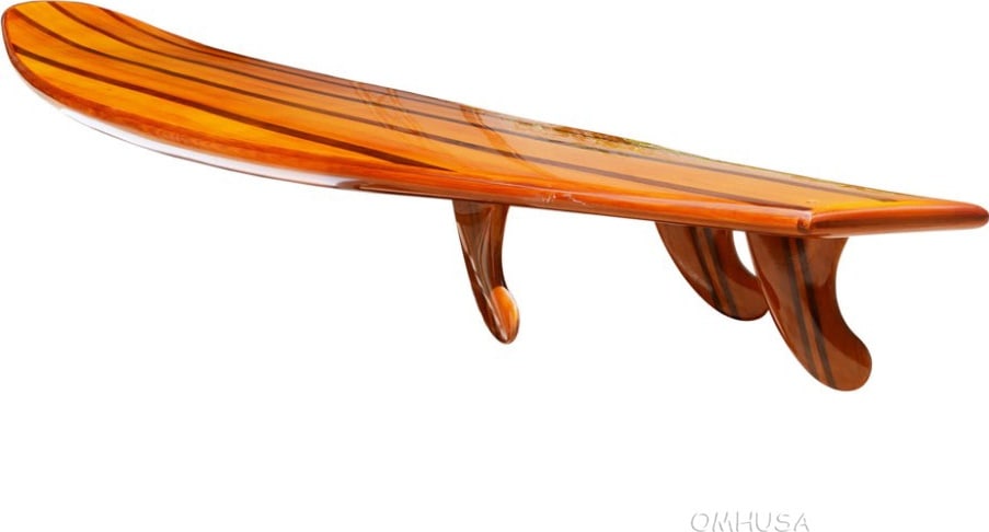 Handmade Nautical Cedar Surfboard 20H x 109W x 24D: Handmade Nautical Cedar Surfboard 20H x 109W x 24D Introducing a sleek and stylish surfboard, expertly handmade from Western Red Cedar and finished with durable epoxy resin fiberglass. This surfboard 