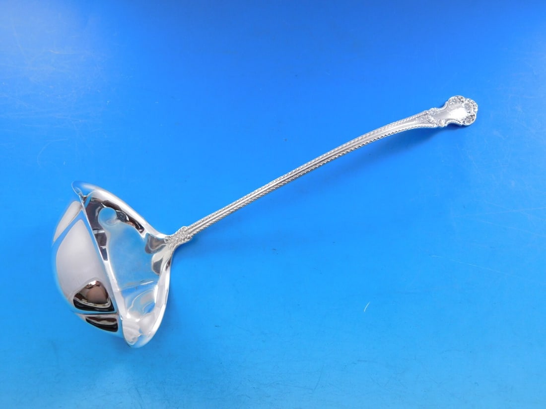 Gorham Cambridge Sterling Silver Bouillon Ladle 8 3/4" Double Spout (1 of 6)