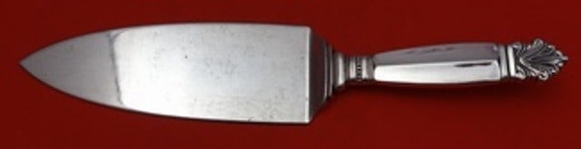 Georg Jensen Acanthus Sterling Silver Pie Server 9.5 Inch (1 of 1)