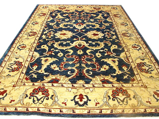 5'11 x 9'3 Pine Green Chobi Peshawar Hand-Crafted Rug (1 of 8)
