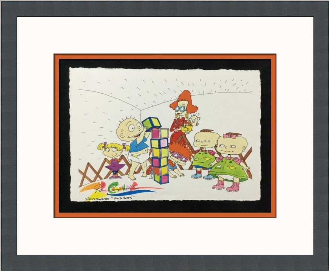 Ron Campbell Signed Framed Giclee The Rugrats Limited Edition Print: Ron Campbell Signed Framed Giclee The Rugrats Limited Edition Print This beautifully framed giclee print features artwork from the iconic animated series, The Rugrats, created by renowned animator Ron