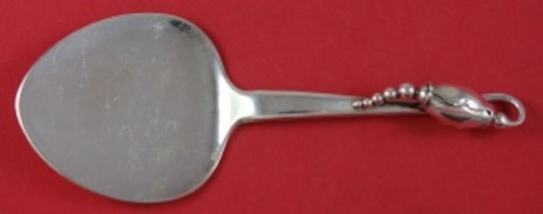 Georg Jensen Blossom Sterling Silver Tomato Server 7 1/4 inch GI Mark (1 of 2)