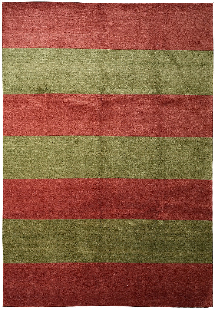 9 x 12 Contemporary Hand Knotted Wool Rug Rust Green Modern Design: 9 x 12 Contemporary Hand Knotted Wool Rug Rust Green Modern Design Free continental US Shipping This contemporary handmade area rug features a modern pattern with a rust and green color palette. Exper