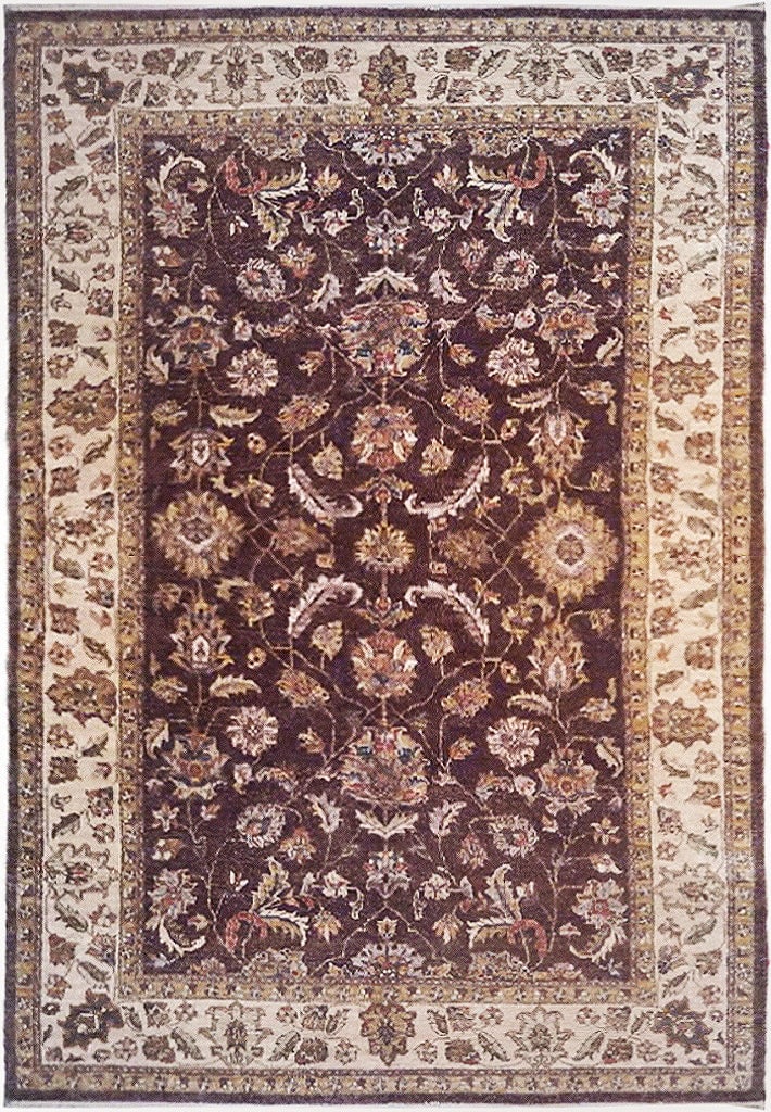6' x 10' Handmade Burgundy Dark Purple Chobi Runner Eco-Friendly Wool (1 of 6)