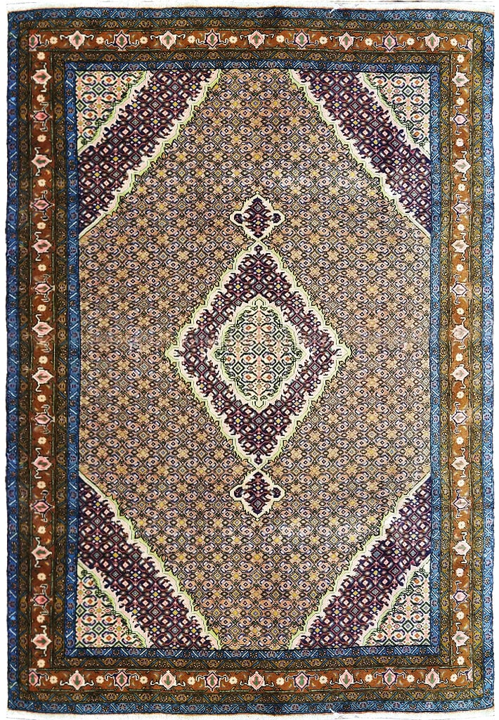 6 x 9 Persian Ardabil Rug Mahi Herati Premium Quality (1 of 11)