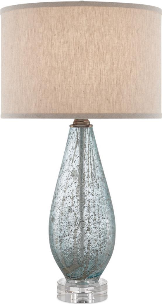 Currey Optimist Table Lamp with Natural Linen Shade and Brass Base (1 of 3)