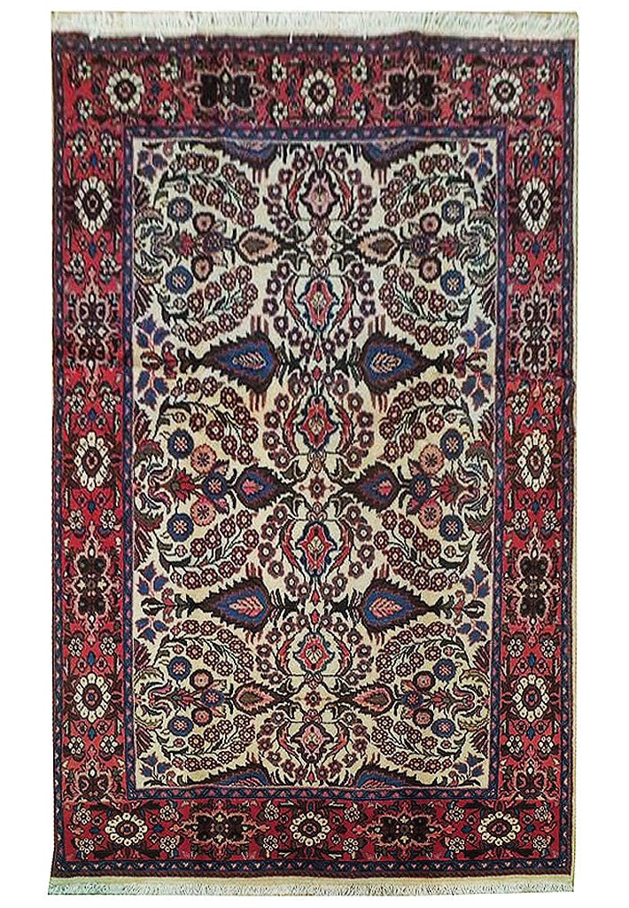Elegant 4.6 x 6.8 Persian Lilihan Sarouk Area Rug Hand-Knotted Wool (1 of 7)
