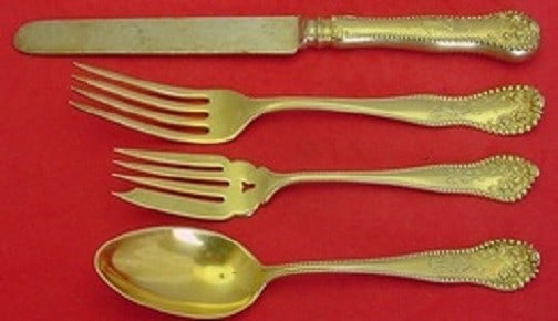 Gorham Lancaster Vermeil Sterling Silver 4-Piece Place Setting (1 of 1)