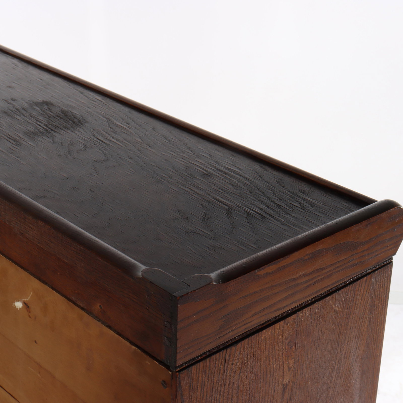 Oak Barrister Bookcase by Lundstrom 2-Stack Leaded Glass C1910 - 13